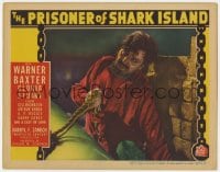9b685 PRISONER OF SHARK ISLAND LC 1936 close up of bearded Warner Baxter holding rope, John Ford!