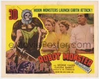 9b721 ROBOT MONSTER 3D LC #2 1953 the worst movie ever, Selena Royle, Claudia Barrett & John Mylong