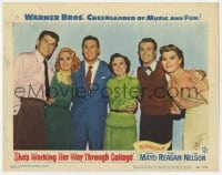 9b768 SHE'S WORKING HER WAY THROUGH COLLEGE LC #1 1952 Virginia Mayo, Ronald Reagan, Nelson & Thaxter
