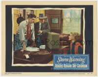 9b818 STORM WARNING LC #3 1951 Ginger Rogers stares at Ronald Reagan & man standing behind desk!