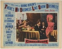9b861 THERE'S NO BUSINESS LIKE SHOW BUSINESS LC #6 1954 Donald O'Connor watches sexy Marilyn Monroe