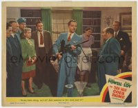 9b867 THIN MAN GOES HOME LC #6 1944 Gloria DeHaven, Brophy, Watson, William Powell w/ machine gun!