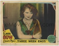 9b881 THREE WEEKENDS LC 1928 wonderful waist-high close up of pretty red-haired Clara Bow!