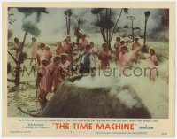 9b890 TIME MACHINE LC #7 1960 H.G. Wells, George Pal, Rod Taylor, Morlocks trapped by fire!