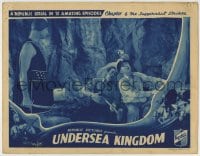 9b922 UNDERSEA KINGDOM chapter 6 LC 1936 guard with sword watches two men, The Juggernaut Strikes!