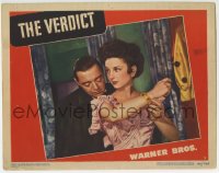 9b938 VERDICT LC #2 1946 close up of Peter Lorre & pretty Joan Lorring, Don Siegel!