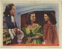 9b975 WICKED LADY LC #2 1946 close up of pretty Margaret Lockwood & Patricia Roc!