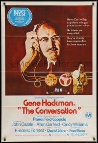9c398 CONVERSATION Aust 1sh 1974 Gene Hackman is an invader of privacy, Francis Ford Coppola directed!