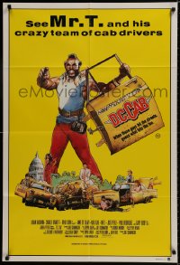 9c400 D.C. CAB Aust 1sh 1984 great Drew Struzan art of angry Mr. T with torn-off taxi door!