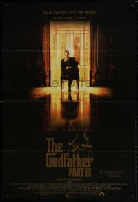 9c416 GODFATHER PART III Aust 1sh 1990 best image of Al Pacino, Francis Ford Coppola!