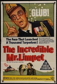 9c426 INCREDIBLE MR. LIMPET Aust 1sh 1964 wacky Don Knotts turns into a cartoon fish!