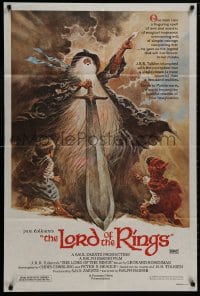 9c441 LORD OF THE RINGS Aust 1sh 1980 Ralph Bakshi cartoon from J.R.R. Tolkien, Tom Jung art!