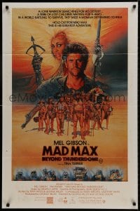 9c444 MAD MAX BEYOND THUNDERDOME Aust 1sh 1985 art of Mel Gibson & Tina Turner by Richard Amsel!