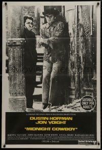 9c450 MIDNIGHT COWBOY Aust 1sh 1969 Dustin Hoffman, Jon Voight, John Schlesinger classic!