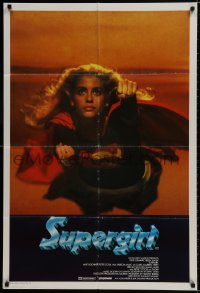 9c494 SUPERGIRL Aust 1sh 1984 great image of sexy Helen Slater flying in costume with cape!