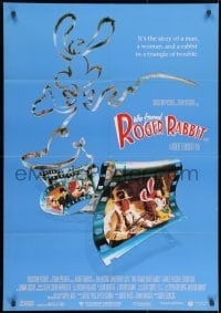 9c512 WHO FRAMED ROGER RABBIT Aust 1sh 1988 Robert Zemeckis, the story of a man, woman & rabbit!