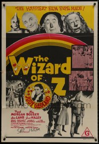 9c514 WIZARD OF OZ Aust 1sh R1970s Victor Fleming, great images of Judy Garland, all-time classic!