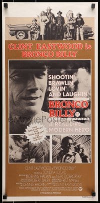 9c562 BRONCO BILLY Aust daybill 1980 Clint Eastwood directs & stars, completely different images!
