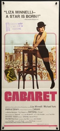 9c565 CABARET Aust daybill 1972 Liza Minnelli sings & dances in Nazi Germany, Bob Fosse!