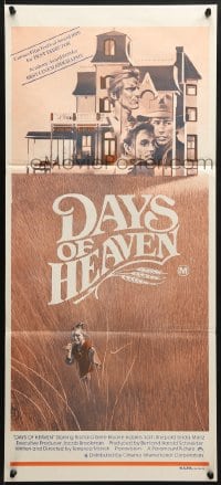 9c599 DAYS OF HEAVEN Aust daybill 1979 Richard Gere, Brooke Adams, completely different artwork!