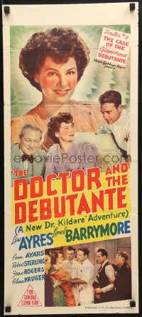 9c620 DR. KILDARE'S VICTORY Aust daybill 1942 Lionel Barrymore, Lew Ayres, sexy nurse Ann Ayars!