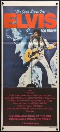 9c627 ELVIS Aust daybill 1979 Kurt Russell as Presley, directed by John Carpenter, rock & roll!