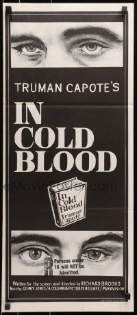 9c729 IN COLD BLOOD Aust daybill 1967 Richard Brooks directed, Robert Blake, Truman Capote novel!
