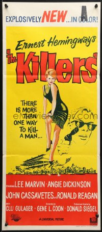 9c753 KILLERS Aust daybill 1964 Don Siegel, Hemingway, Lee Marvin, sexy Angie Dickinson!