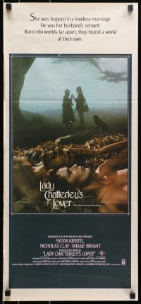 9c761 LADY CHATTERLEY'S LOVER Aust daybill 1982 D.H. Lawrence, sexy Sylvia Kristel in the hay!