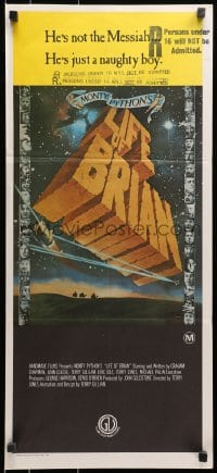 9c769 LIFE OF BRIAN Aust daybill 1979 Monty Python, Graham Chapman in the title role!