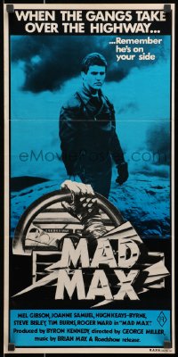 9c785 MAD MAX Aust daybill R1981 Mel Gibson, George Miller post-apocalyptic classic!