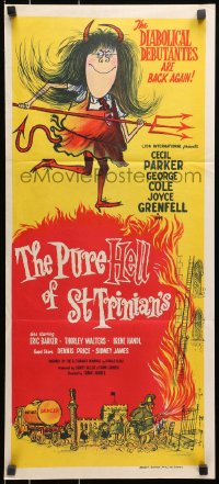 9c842 PURE HELL OF ST TRINIAN'S Aust daybill 1961 Cecil Parker, George Cole, wacky English comedy!