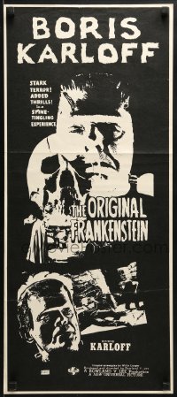 9c896 SON OF FRANKENSTEIN Aust daybill R1970s great image of Boris Karloff as the original monster!