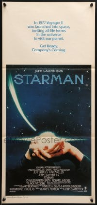 9c911 STARMAN Aust daybill 1984 alien Jeff Bridges & Karen Allen, directed by John Carpenter!
