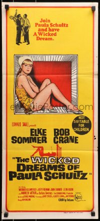 9c982 WICKED DREAMS OF PAULA SCHULTZ Aust daybill 1968 different art of super sexy Elke Sommer!