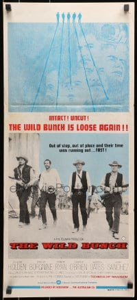 9c984 WILD BUNCH Aust daybill R1970s Sam Peckinpah cowboy classic, William Holden & Ernest Borgnine!