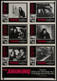 9c521 SHINING Aust LC poster 1980 Stephen King & Stanley Kubrick horror, crazy Jack Nicholson!
