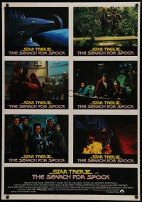 9c522 STAR TREK III Aust LC poster 1984 The Search for Spock, cool sci-fi images of cast!
