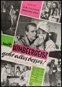 9c194 MAGNIFICENT ROGUE Austrian 33x46 1960 Mit Himbeergeist geht alles besser, Fischer, Koch!