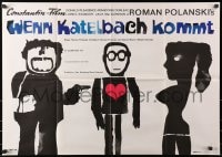 9c300 CUL-DE-SAC German 1966 Roman Polanski, Pleasance, art by Jan Lenica!