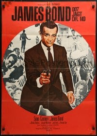 9c306 DR. NO German R1970s art of Sean Connery as James Bond & Ursula Andress, different images!