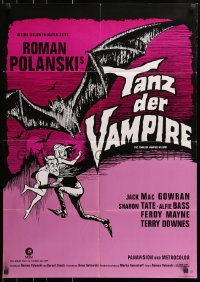 9c308 FEARLESS VAMPIRE KILLERS German R1980s Roman Polanski, great comedy horror art!