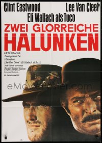 9c315 GOOD, THE BAD & THE UGLY German R1980 Clint Eastwood, Lee Van Cleef, Leone classic!