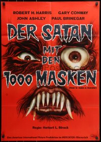 9c322 HOW TO MAKE A MONSTER German 1962 best artwork of the gruesome man-made creature!