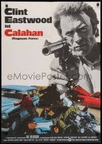 9c332 MAGNUM FORCE German 1974 Clint Eastwood is Dirty Harry pointing his huge gun!