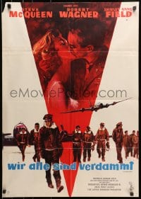 9c359 WAR LOVER German 1963 Steve McQueen, Robert Wagner, Shirley Anne Field, dramatic art!