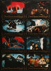 9c266 LORD OF THE RINGS German LC poster 1979 Ralph Bakshi cartoon, J.R.R. Tolkien, black design!