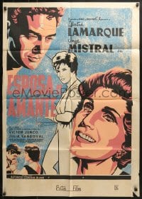 9c214 CREO EN TI export Mexican poster 1960 Alfonso Corona Blake, close-up art of Libertad Lamaraque!