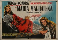 9c233 MARIA MAGDALENA Mexican poster 1946 striking religious artwork by Juanino Renau Berenguer!