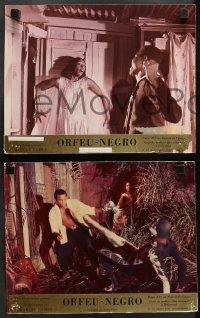 9c114 BLACK ORPHEUS 3 French LCs R1970s Marcel Camus' Orfeu Negro, Breno Mello, Marpessa Dawn!